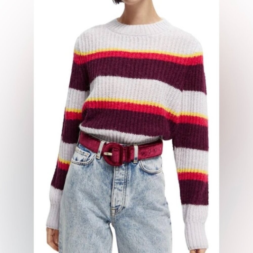 Scotch & Soda Retro Cozy Striped Pullover Sweater